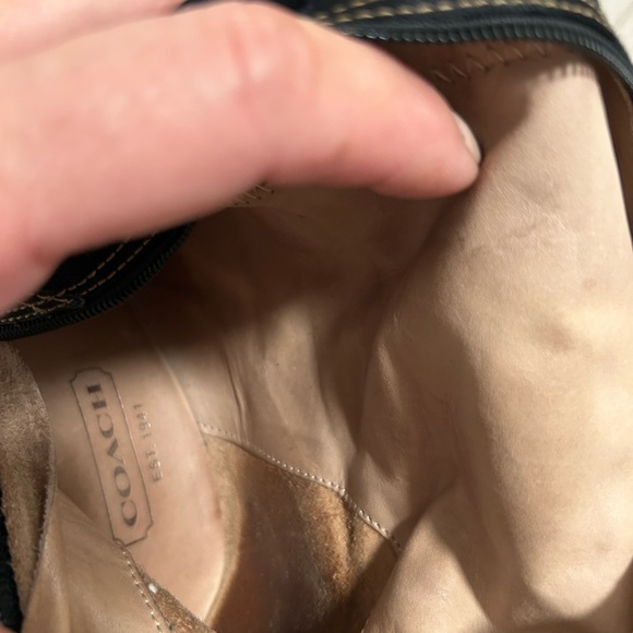 Coach leather and suede black boots - Picture 9 of 11